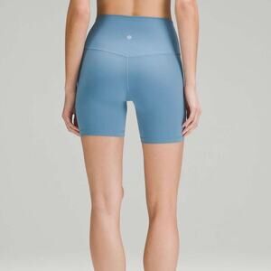 Lululemon Align High Rise 6” Shorts in Utility Blue Sz 0